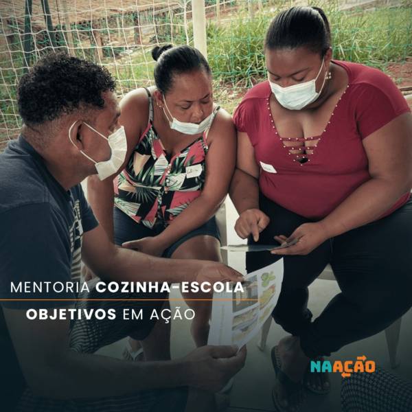 mentoria para mulheres no projeto cozinha escola